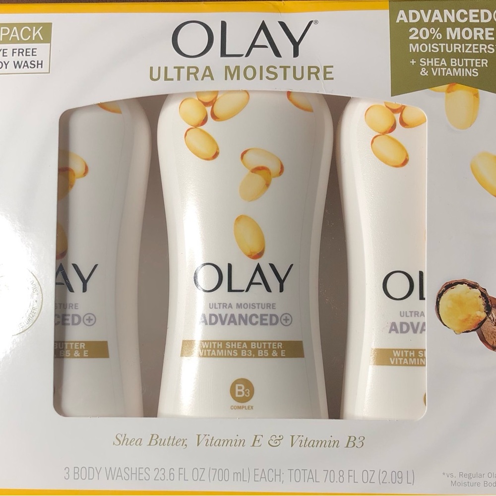 Olay Ultra Moisture advance 3 body washes (23.6 FL oz each),70.8 FL oz total